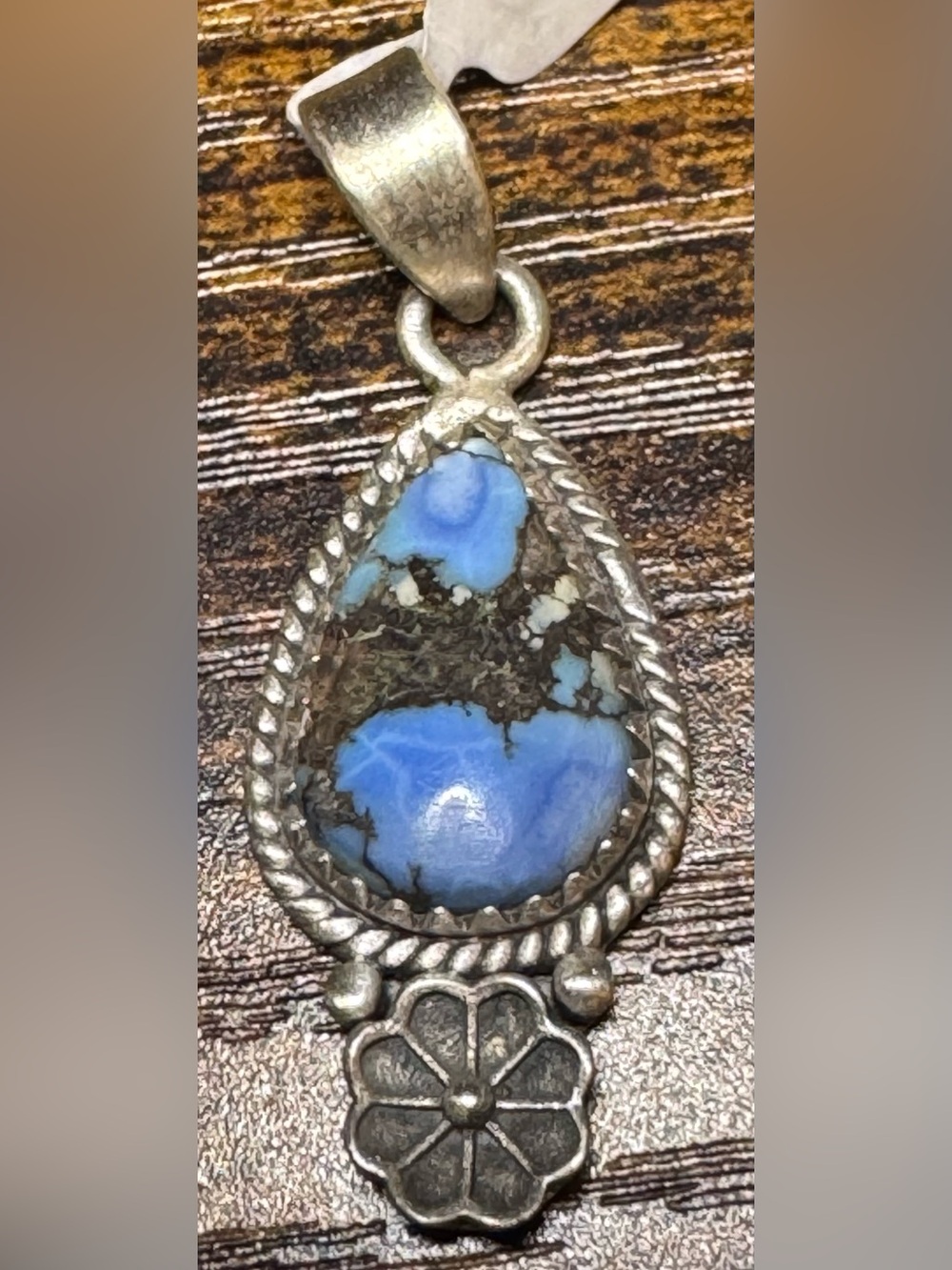 Golden Hills Turquoise Pendant in 925 Sterling Silver